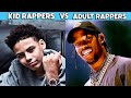 KID RAPPERS VS ADULT RAPPERS 👦🏽🔥👨🏽‍🦱