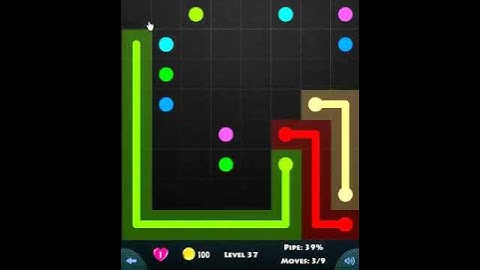 flow game facebook - 8 x 8 mania level 37 Connect the dots