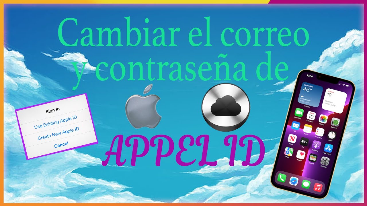 Como cambiar el correo de Apple Id y la Contraseña YouTube