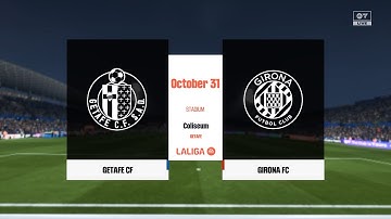 GETAFE vs GIRONA ⚽ LaLiga 2025/26 Matchday 11 🟩 AI Simulation | Full Match #GetafeGirona