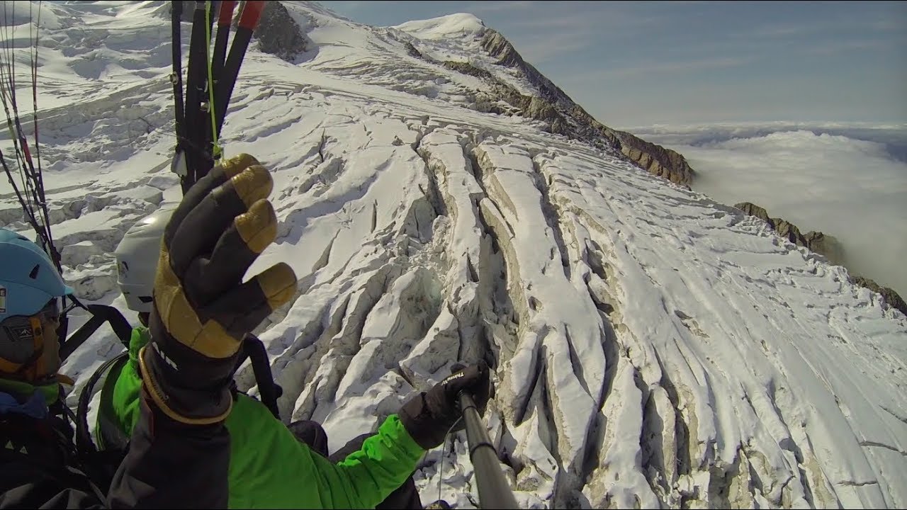 Vol en parapente de l'Aiguille du Midi