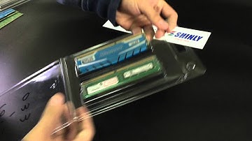 plastic clamshell packaging tested by Crucial Memory ram module DDR3 DDR4(www.memorypack.com.tw)