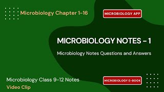 Microbiology Ch 1-16 Notes - 1 | Microbiology Notes Questions Answers PDF | Class 9-12 App | e-Book
