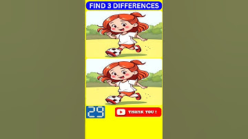🖼️Spot the Difference Brain Game Challenge👀🧩【Find the 3 Differences #52】 #shorts #quiz #gameplay