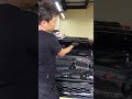 ミニのボンネットへこみ修理をデントリペア