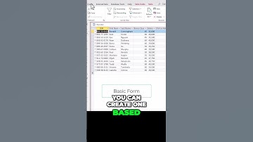 Simple MS Access Forms to Create Dynamic Projects #shorts  #msaccess