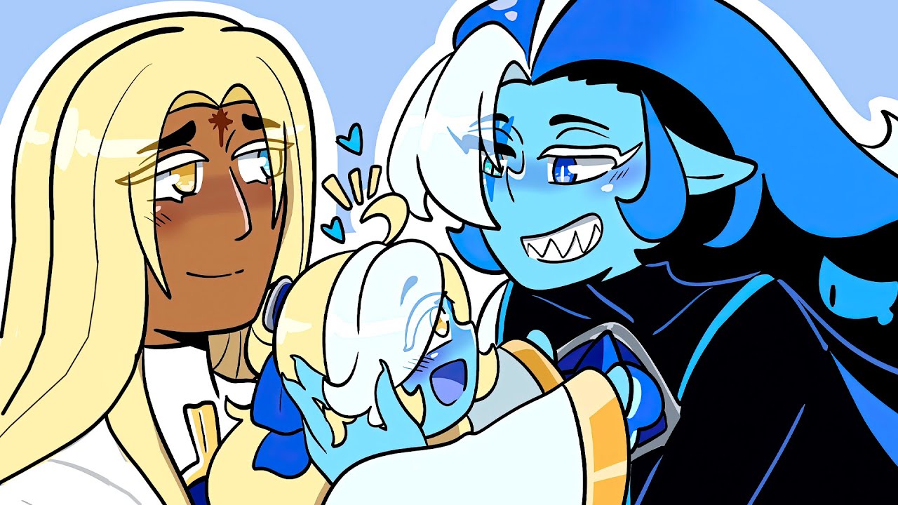 So Cute! 💕┃Pure Vanilla x Shadow Milk (ShadowVanilla)┃Cookie Run Kingdom Comic Dub