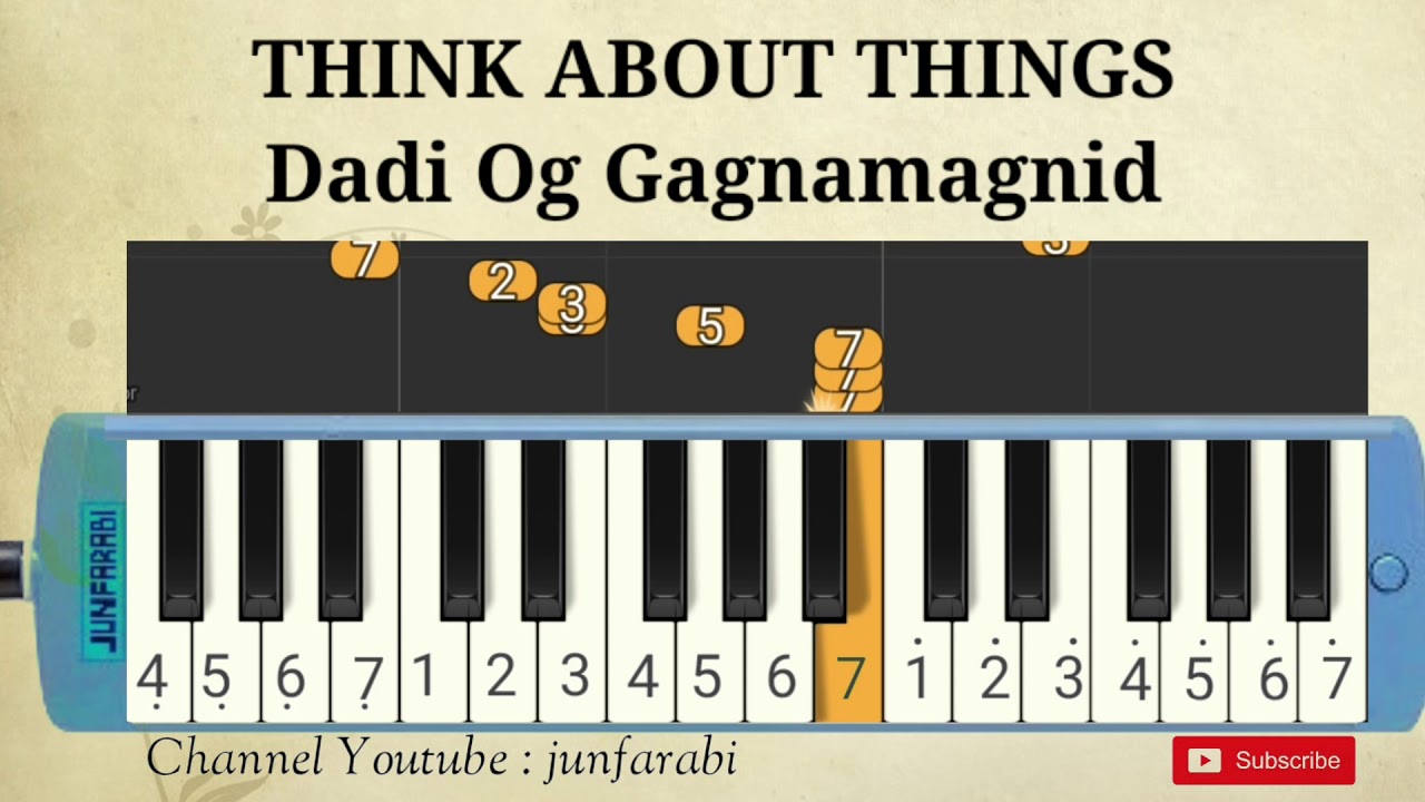 instrumental Dadi Og Gagnamagnid - THINK ABOUT THINGS cover melodica