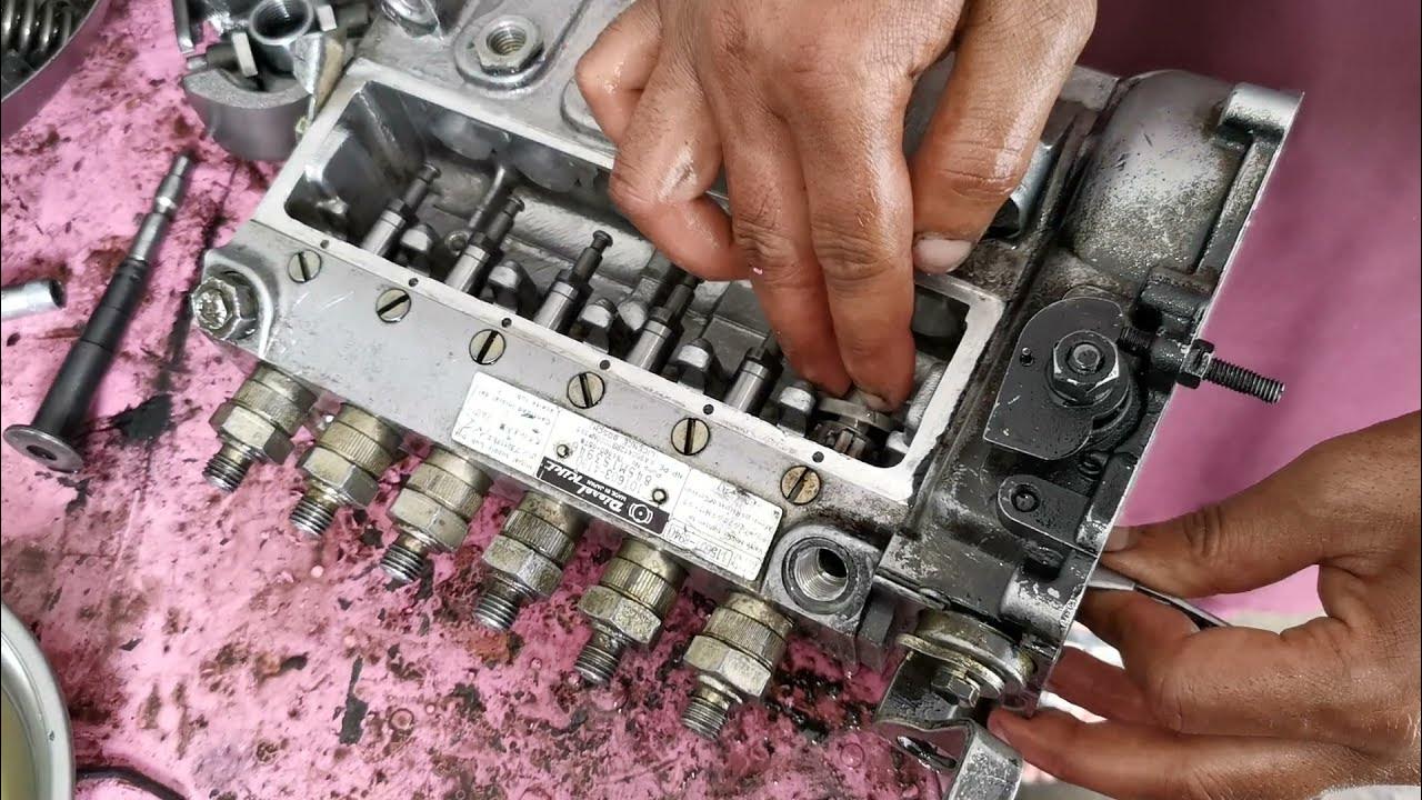 Isuzu truck diesel pump repair _ Isuzu inline diesel pump - YouTube