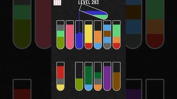 water sort color puzzle level 283 gameplay walkthrough solution