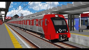 [CPTM] Linha 11 Coral - Série 8000 | Luz × Estudantes [OpenBVE]