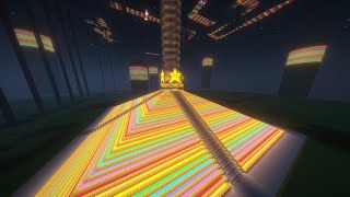 Mario Kart World Tour Rainbow Road Snes - Minecraft