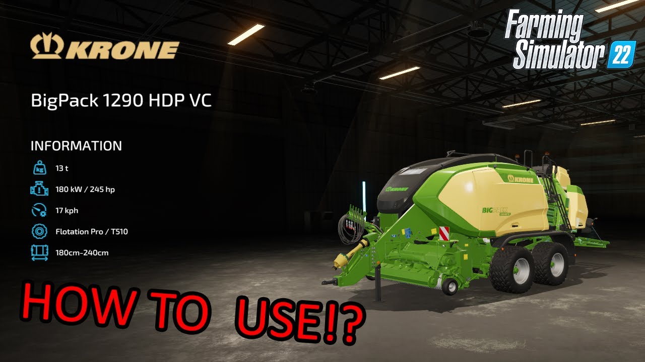 Krone BigPack 1290 HDP VC (Farming Simulator 22)
