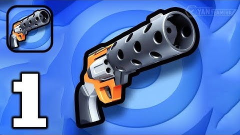 GUN HEAD RUNNING Blue Monsters - Gameplay Walkthrough Part 1 Tutorial Think Fast (Android,iOS)