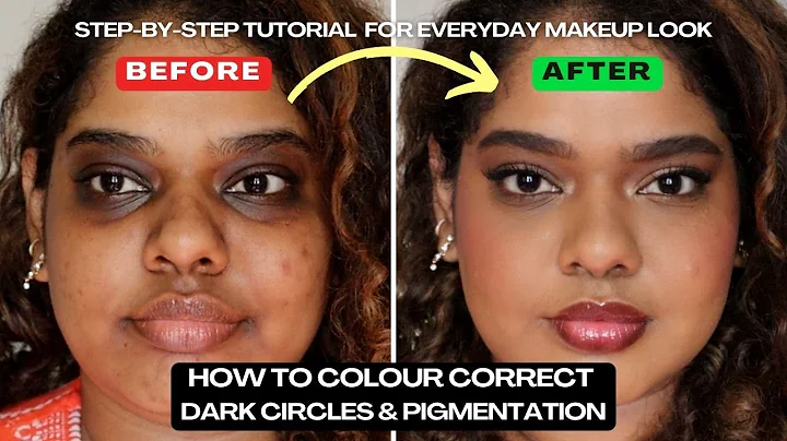 HOW TO COLOUR CORRECT DARK CIRCLES & PIGMENTATION for Everyday Makeup Step by Step Tutorial