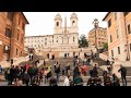 🇮🇹 ROME ITALY - Walking Tour around the City ► The Spanish Steps In Rome Italy 🚶