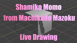 ▶Live Drawing◀ Shamiko & Momo from Machikado Mazoku