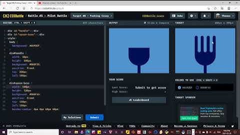 CSS Battle #1 Pilot Battle Target #8 (Forking Crazy)