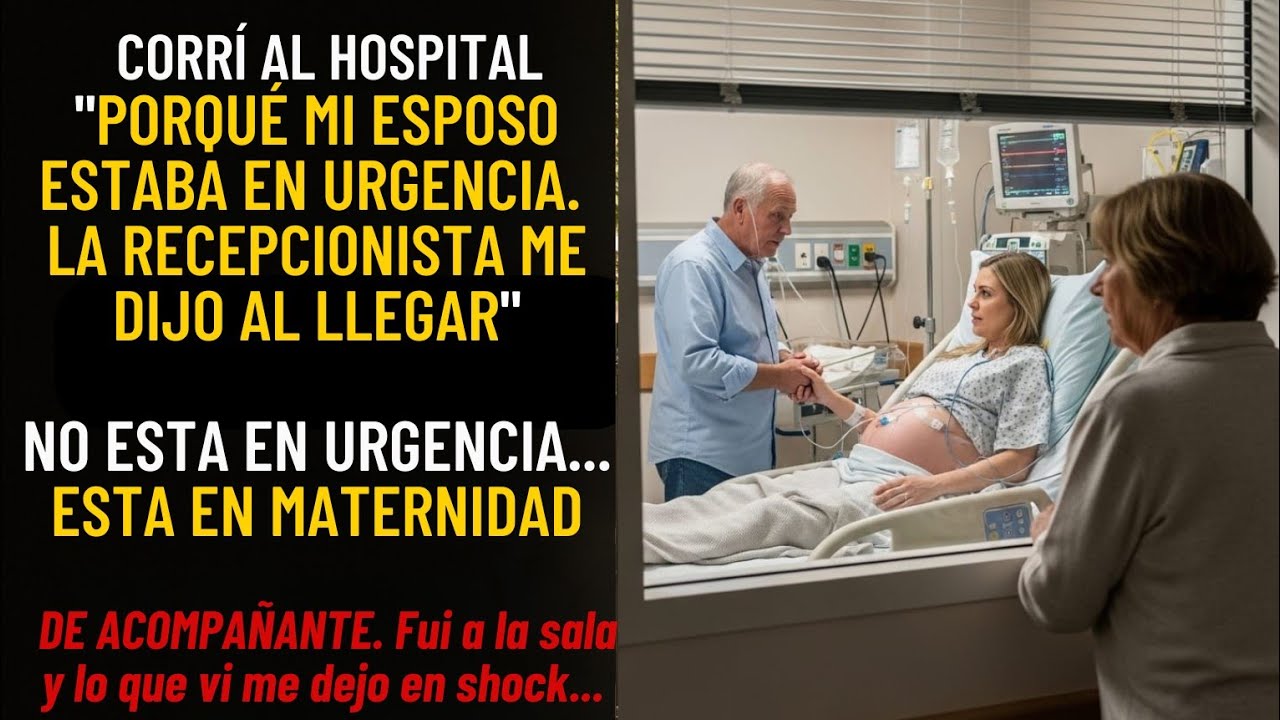 Corrí al hospital porque mi esposo estaba grave… y lo encontré esperando el parto de su amante