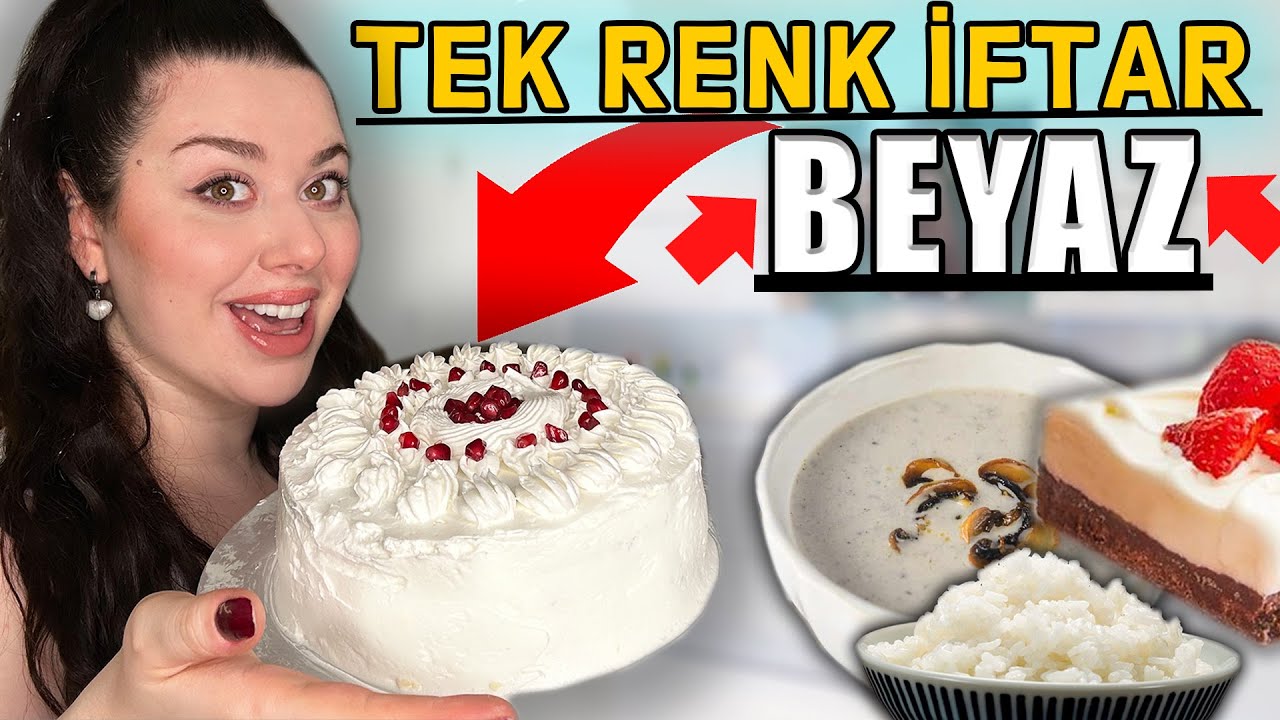 TEK RENK İFTAR 👻BEYAZ🤍