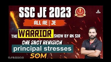 SSC JE 2023 civil /ME Concept of Principle stress One Shot revision By Rk sir