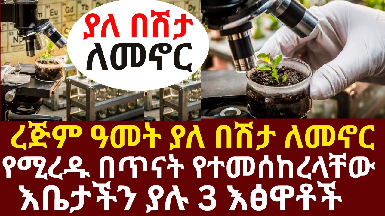 ረጅም ዓመት ያለ በሽታ ለመኖር የሚረዱ በጥናት የተመሰከረላቸው እቤታችን ያሉ 3 እፅዋቶች  | 