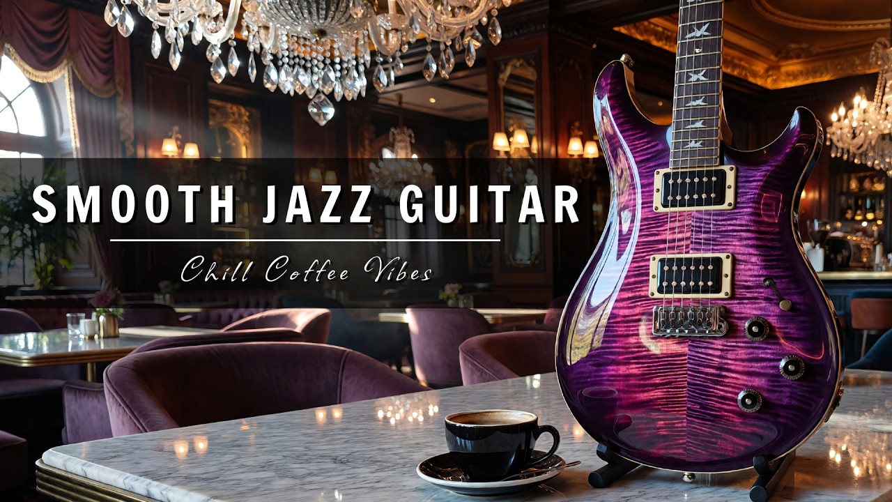 Smooth Jazz Guitar Music - Cool Cafe Vibes • Relaxing Guitar Music for Cafe, Study & Work