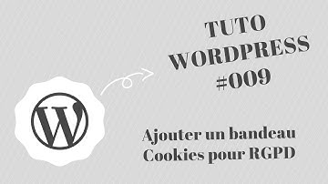Tuto Wordpress #009 : Ajouter un bandeau Cookies conforme RGPD avec Cookiebot sur Wordpress - 2022
