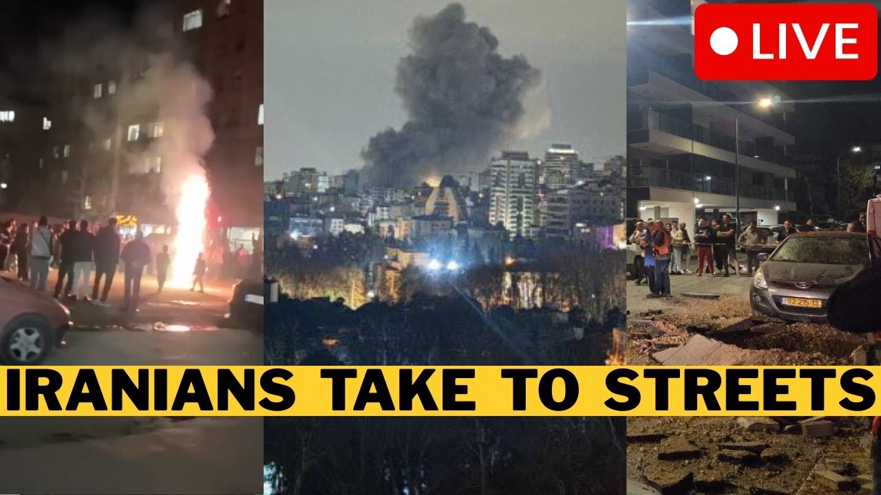 🚨 BREAKING: Iranians Celebrate On Streets - IRGC Lose Control - Huge Missile Attack On Israel