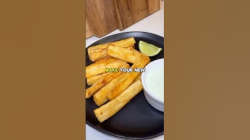 Authentic Cuban Yuca Frita 🔥🇨🇺 recipe (description) ↗️ #yuca #cassava #cubanos #cuban #cubanfood