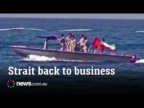 Iran parades fishing boats after US-Iran deal reopens Strait of Hormuz