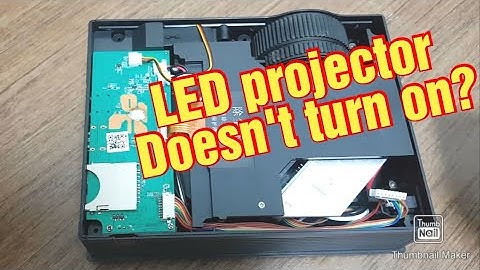 How to repair LED Projector no power, Unic UC68 doesn