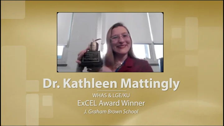 ExCEL Award Ceremony -- Kathleen Mattingly, Brown ...