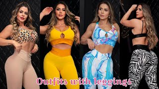 Ramona Fitwear Gym Leggings Haul Try On | Gym Outfits for Women | Latex Leggings Outfits 2024