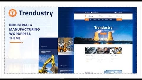 Trendustry - Industrial & Manufacturing WordPress Theme | Themeforest Templates