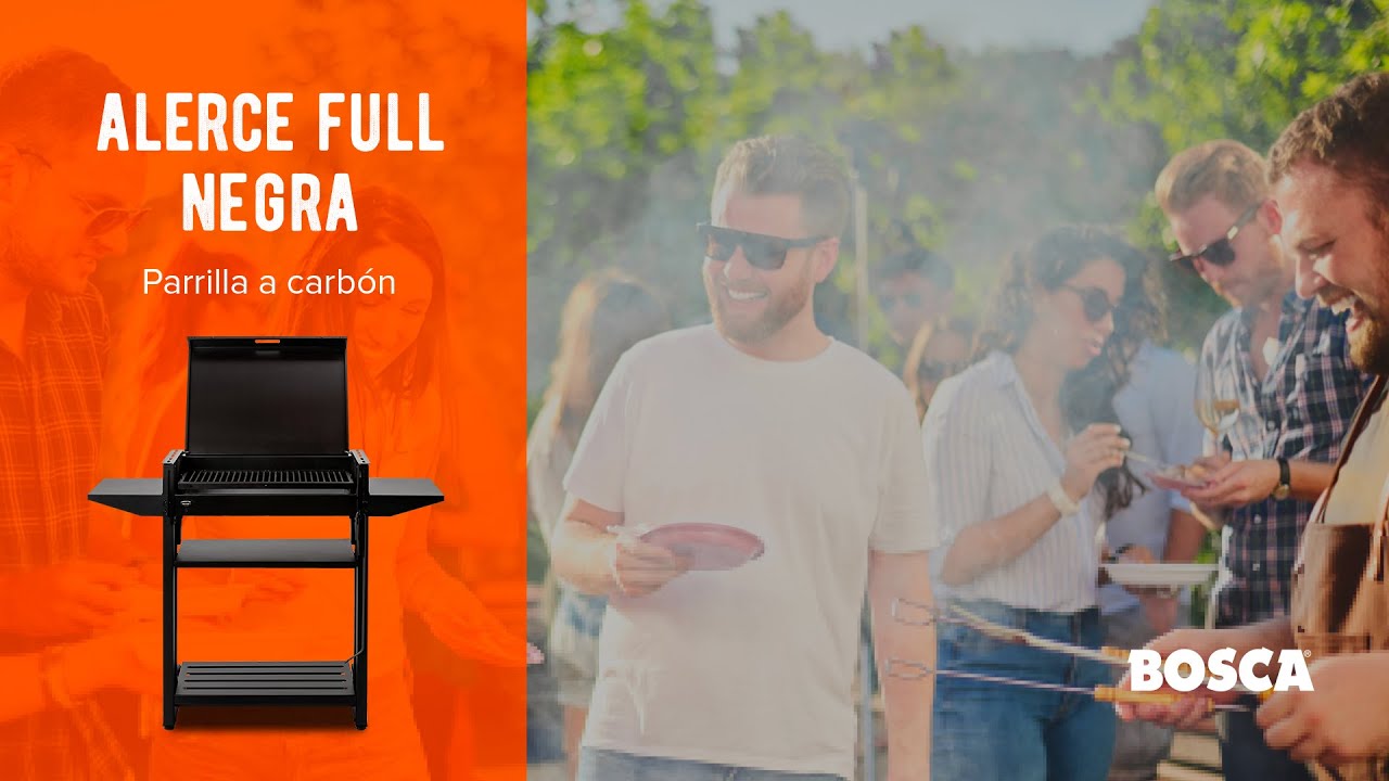 Parrilla a Carbón Alerce Full Negra de Bosca