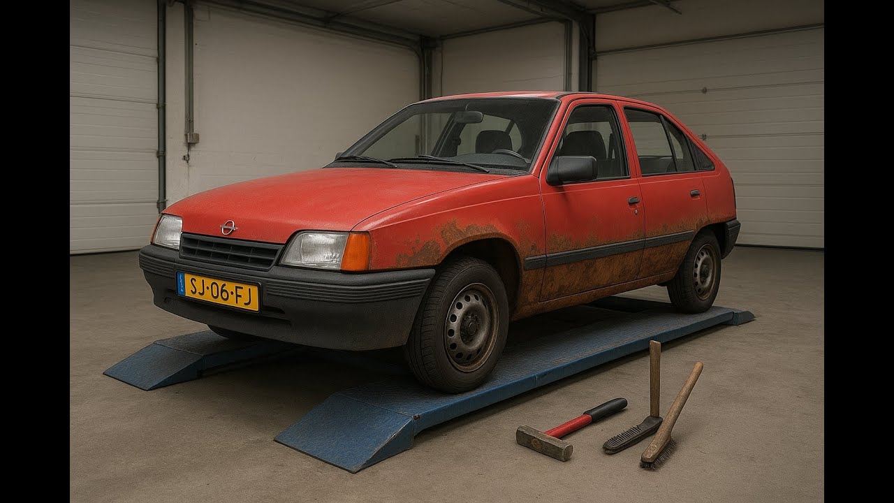 Поиск и устранение ржавчины! - Реставрация Opel Kadett E 1987 года №4
