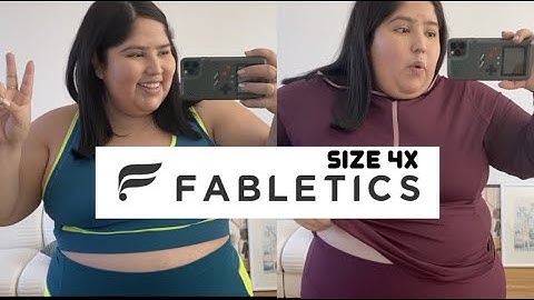 Trying-on 4X Fabletics sports wear!