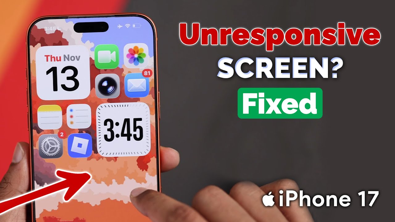 Экран iPhone 17 не реагирует на прикосновения? Вот решение!