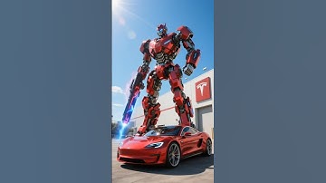 Real Tesla Transformer? This Robot Looks INSANE! 🤖⚡️ #shortsfyp #teslarobot  #futurerobot