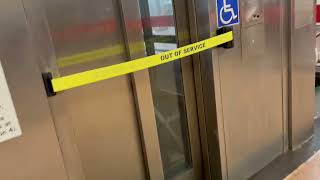 EPIC FAIL (Unknown Brand) Hydro North Platform Elevator 8th & Market PATCO broken - Philadelphia PA