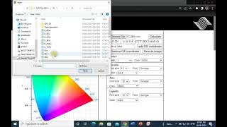 How to calculate CIE 1931 color coordinates of an emission spectrum (An online application) screenshot 2