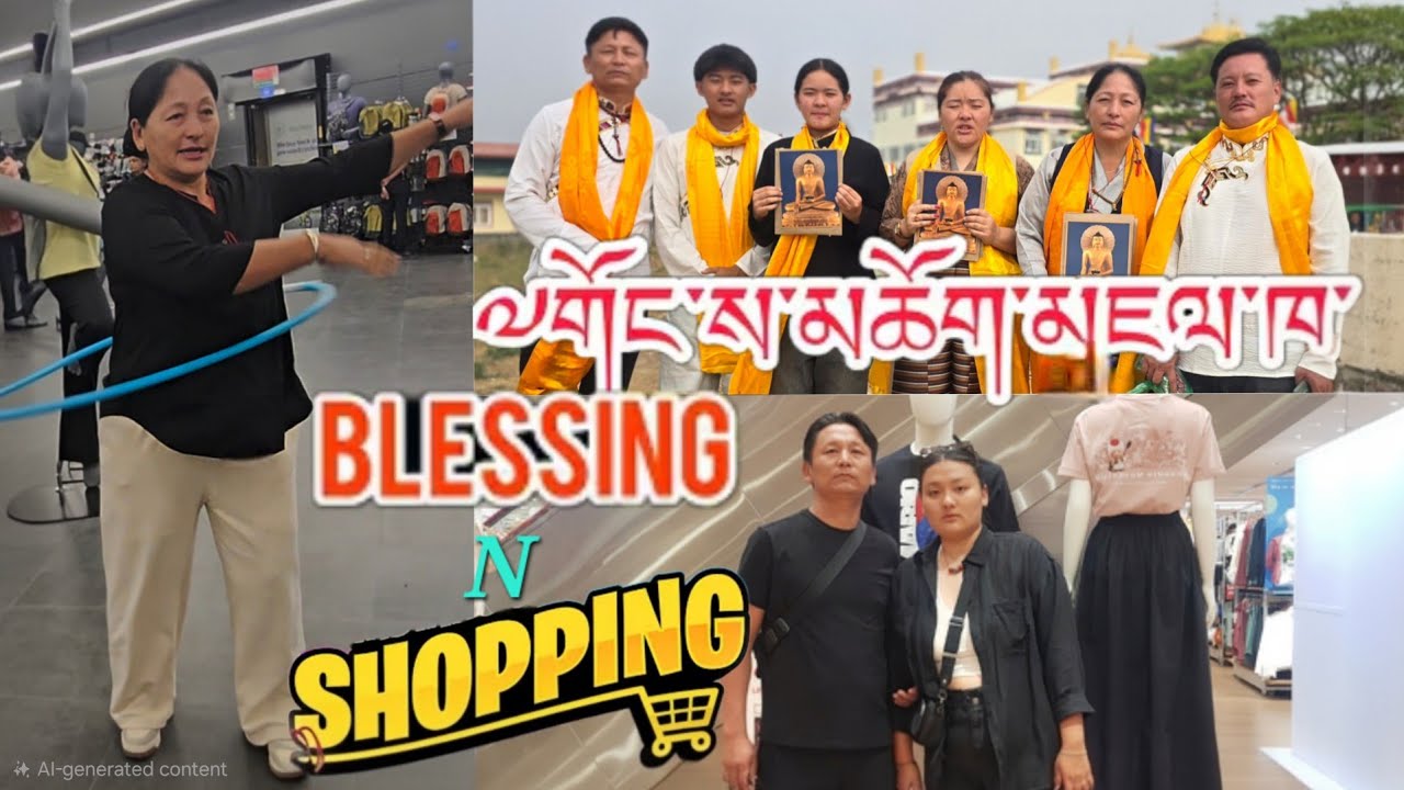 His Holiness Blessing and Shopping # Tibetan vlogger 