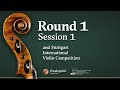 Round 1  session 1  2nd stuttgart international violin competition