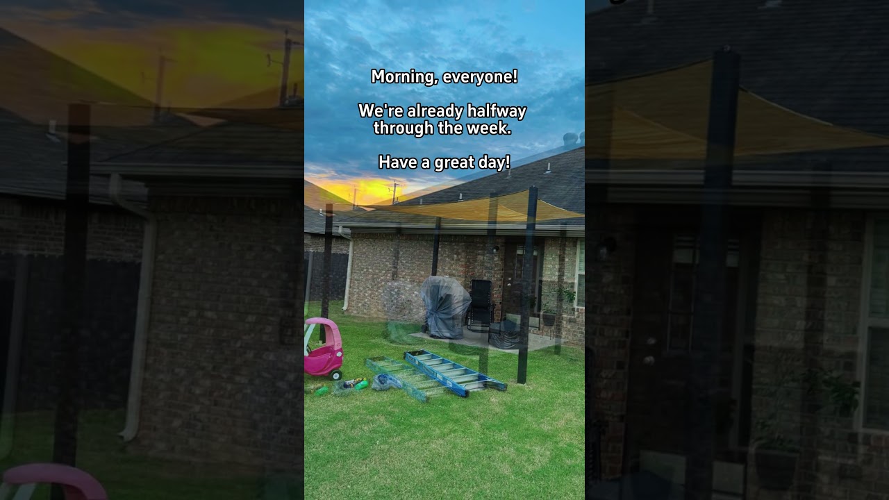 Backyard Idea Sharing: Shade sail make life more enjoyable!  