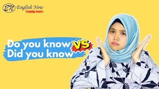 Famous DO YOU KNOW VS DID YOU KNOW Profile