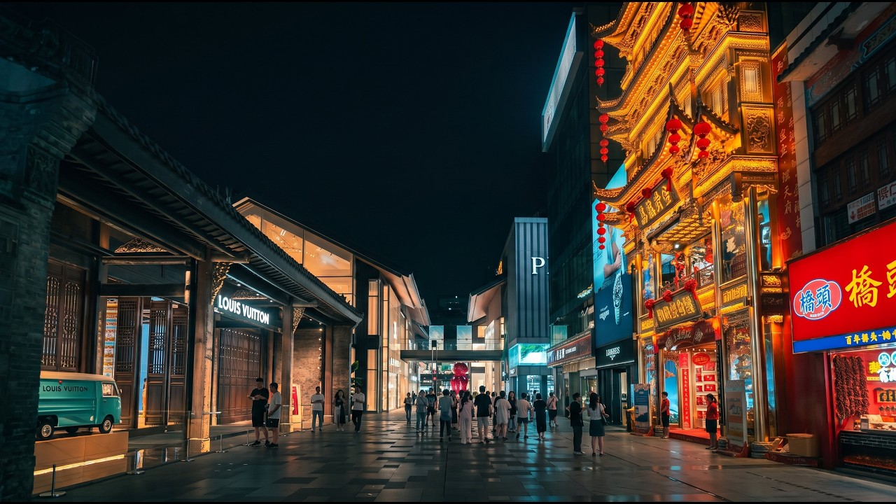 Exploring Chengdu’s Hottest Nightlife Hub: Taikoo Li & Chunxi Road 🇨🇳 – Video