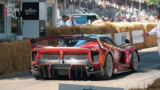 Download lagu $4 Million Ferrari FXX K EVO screaming at Festival of Speed! - V12 Engine PURE SOUND!