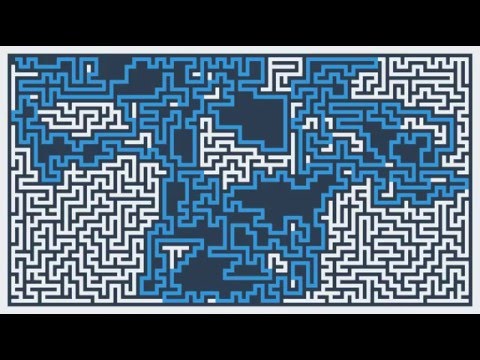 depth first search algorithm maze