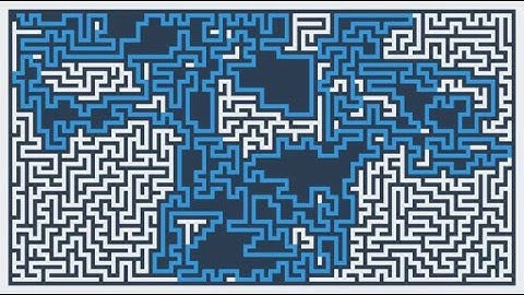 Generating maze using depth-first search algorithm